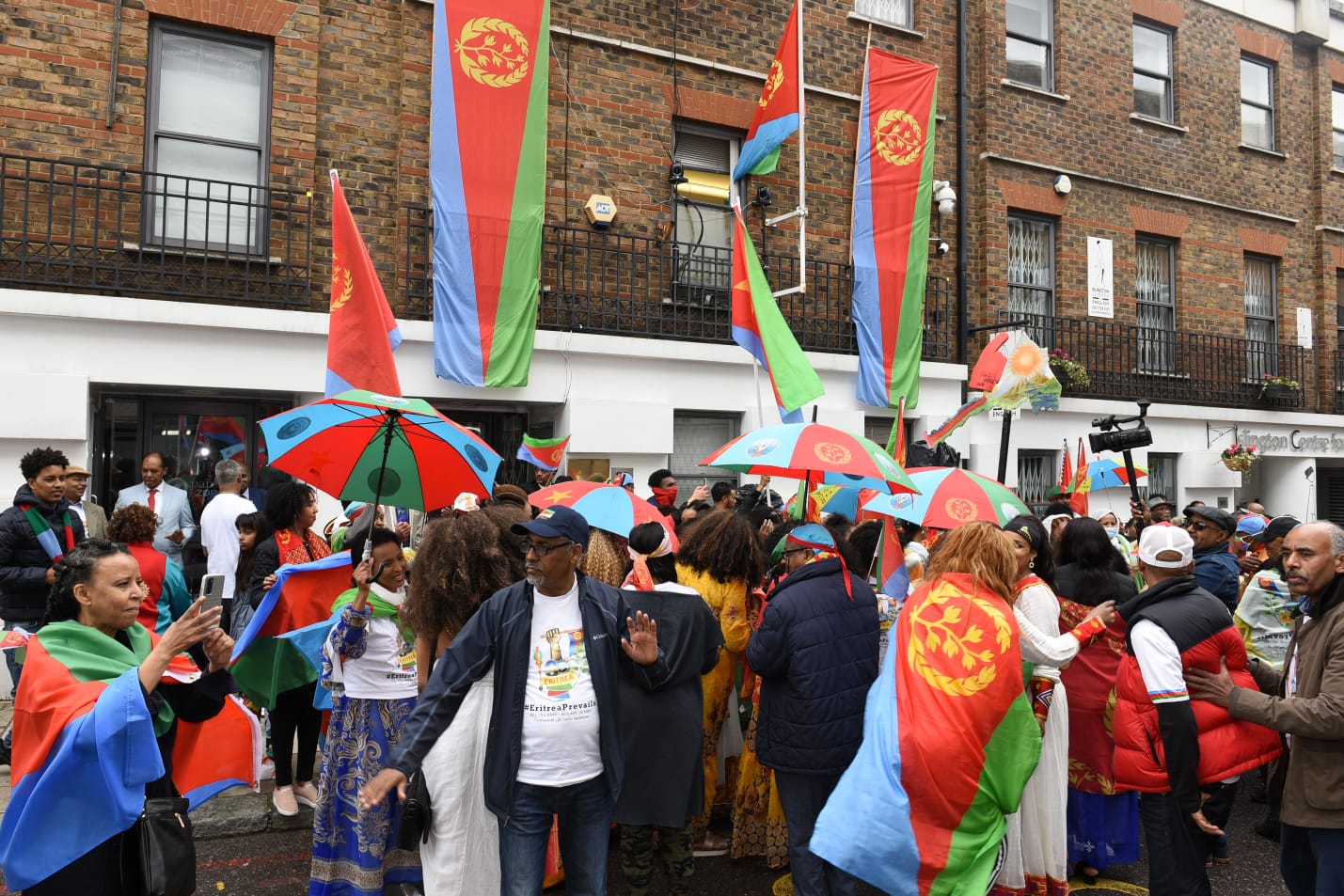 Eritrean Independence Day Car Parade Filled London with Bright Colours